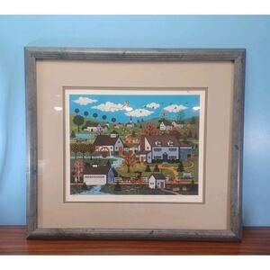 Jane Wooster Scott "Doc's Day Off" Lithograph Art Hand Signed Quiet Town Picture